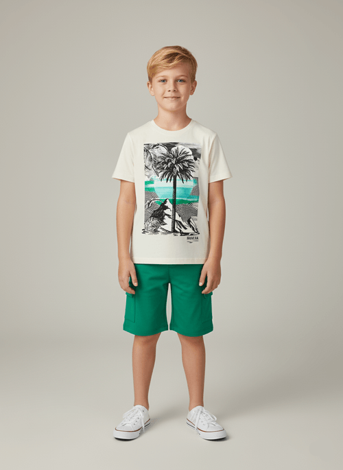 Conjunto Menino Tropical Natural Abrange