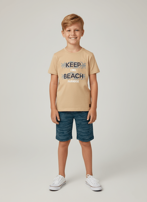 Conjunto Menino Keep Cool Bege Abrange