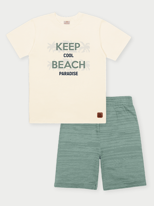 Conjunto Menino Keep Cool Natural Abrange