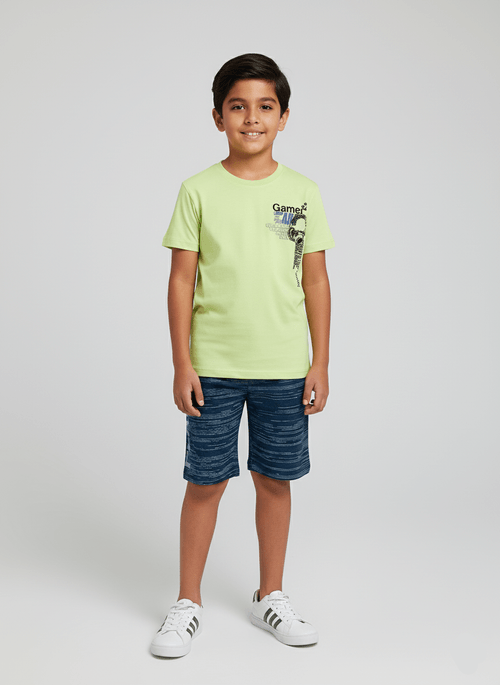 Conjunto Menino Gamer Abs Verde Flour Abrange