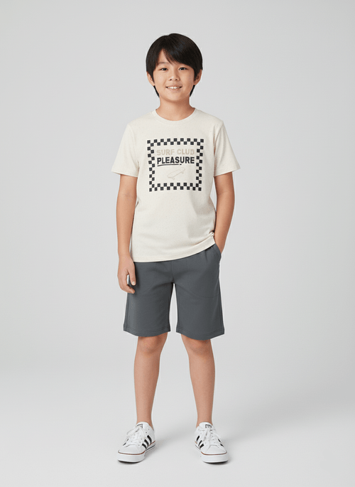 Conjunto Menino Surf Club Off White Abrange