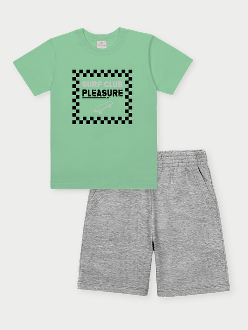 Conjunto Menino Surf Club Verde Abrange