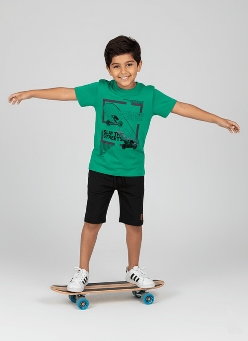 Conjunto Menino Wheels Of Freedom Verde Abrange