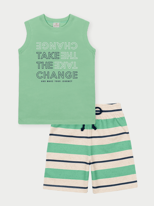 Conjunto Menino Chance Verde Abrange