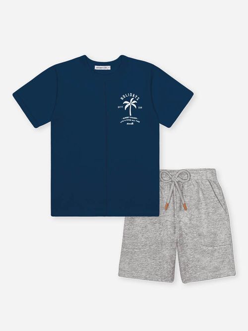 Conjunto Menino Holidays Marinho Divertto