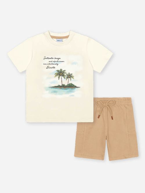 Conjunto Menino Tropical Bege Divertto