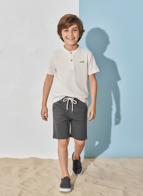 Conjunto Menino com Polo Bege Divertto