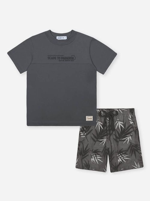 Conjunto Menino Paradise Chumbo Divertto