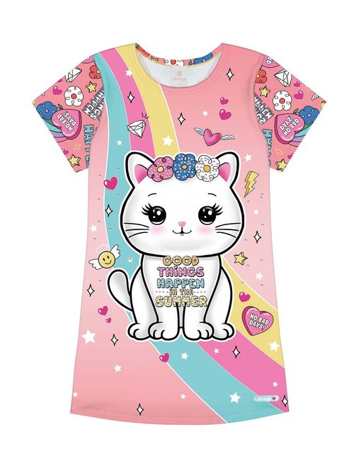 Vestido Gatinho Rosa Abrange