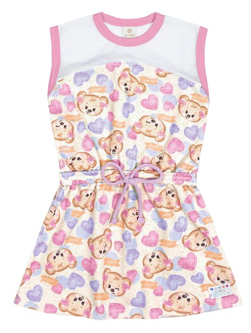 Vestido Urso Rosa Abrange