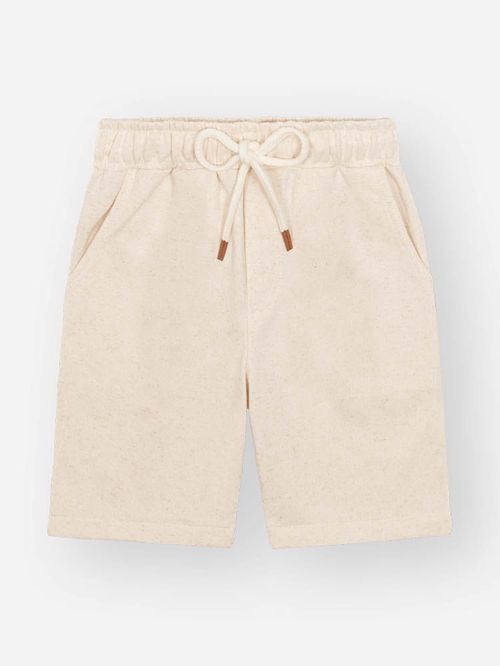 Bermuda em Moletom Infantil Menino Natural Divertto