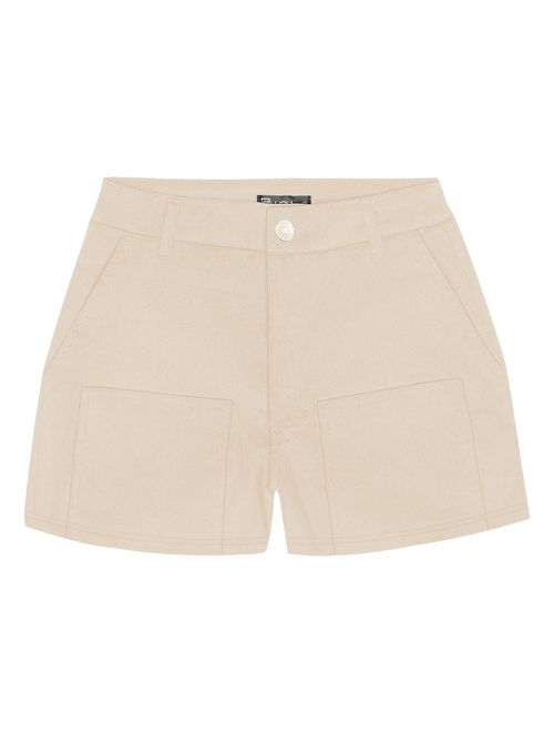 Short Cotelê Bege Dway