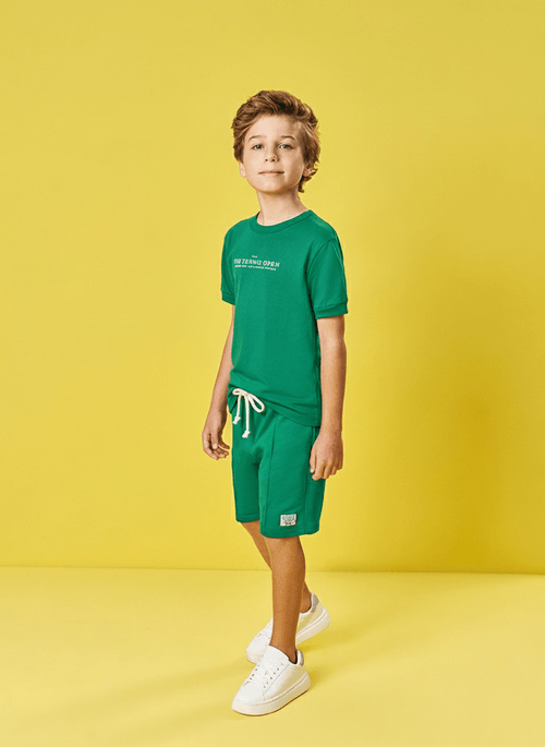 Conjunto Infantil Menino Tennis Classic Verde Divertto