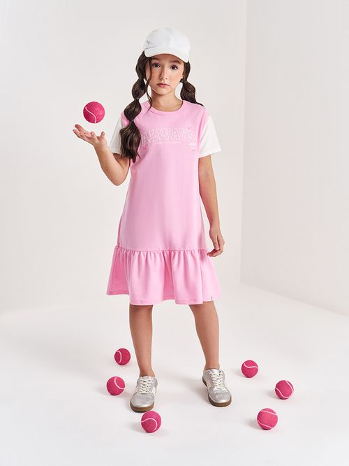 Vestido Infantil Menina Always Rosa Beli.me