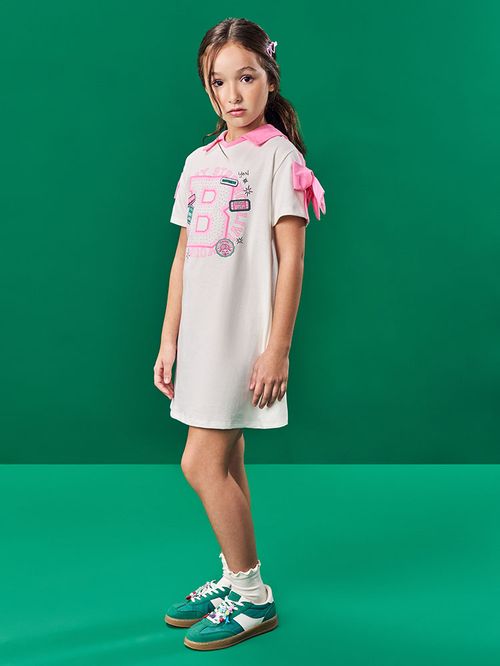 Vestido Infantil Menina B Natural Beli.me