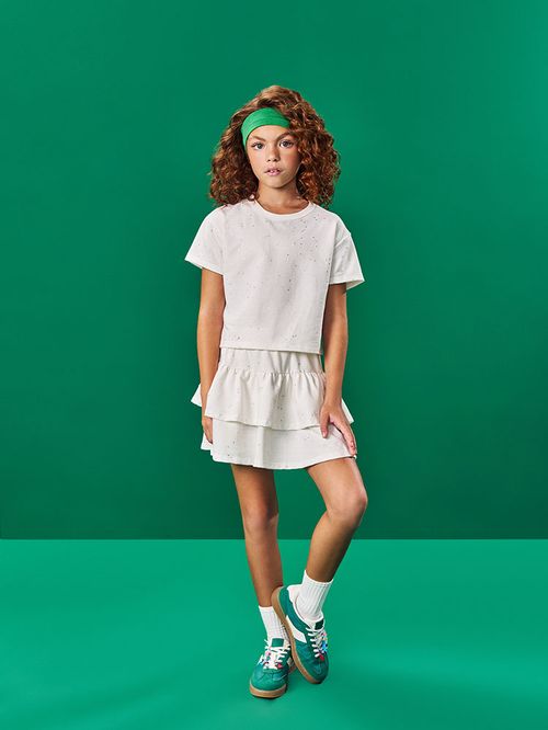 Conjunto Infantil Menina com Glitter Natural Beli.me