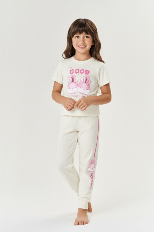 Pijama Infantil Menina Blusa E Calça Cheirinho Camomila Natural Mundo Cinti