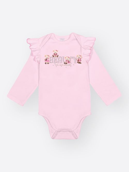 Body com Faixa Bebê Menina Ursas Adorable Mundo Cinti