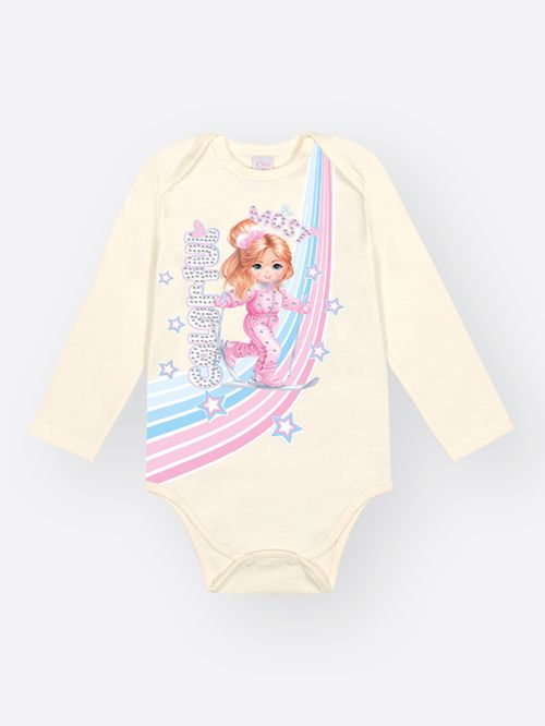 Body Bebê Menina Most Colorful Mundo Cinti