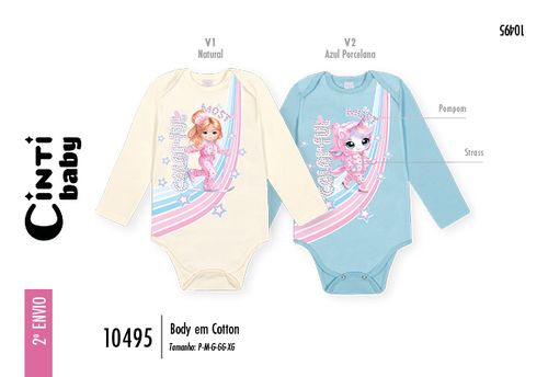 Body Bebê Menina Most Colorful Mundo Cinti