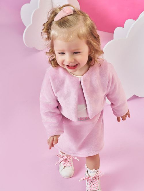 Casaqueto em Pelo Bebê Menina Mundo Cinti