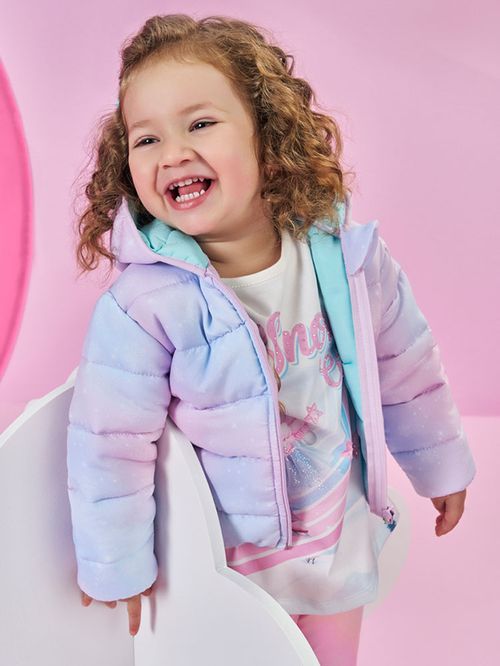 Jaqueta Puffer Bebê Menina Mundo Cinti