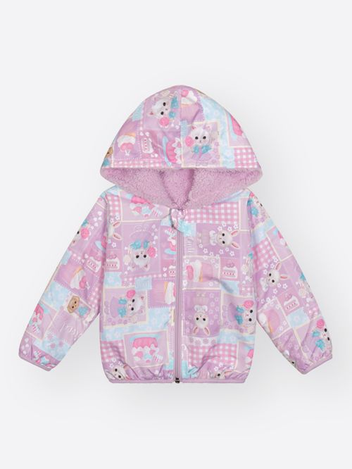 Jaqueta Dupla Face Bebê Menina Mundo Cinti