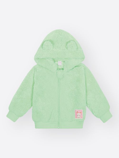 Jaqueta Bebê Menina Carneirinho com Orelhinhas Mundo Cinti