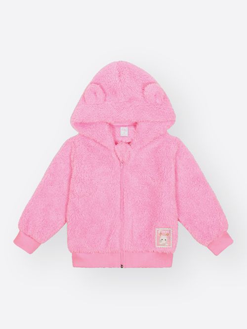 Jaqueta Bebê Menina Carneirinho com Orelhinhas Mundo Cinti