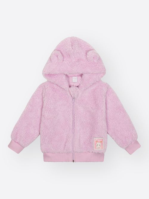 Jaqueta Bebê Menina Carneirinho com Orelhinhas Mundo Cinti