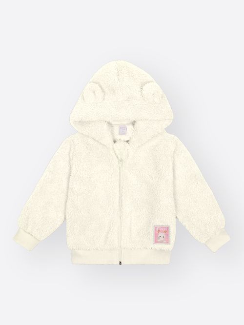 Jaqueta Bebê Menina Carneirinho com Orelhinhas Mundo Cinti