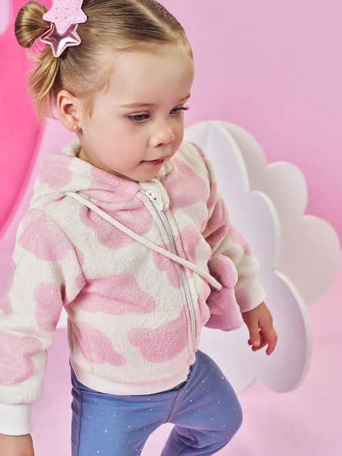 Jaqueta Bebê Menina Quentinha em Pelo Fleece com Bolsinha – Mundo Cinti