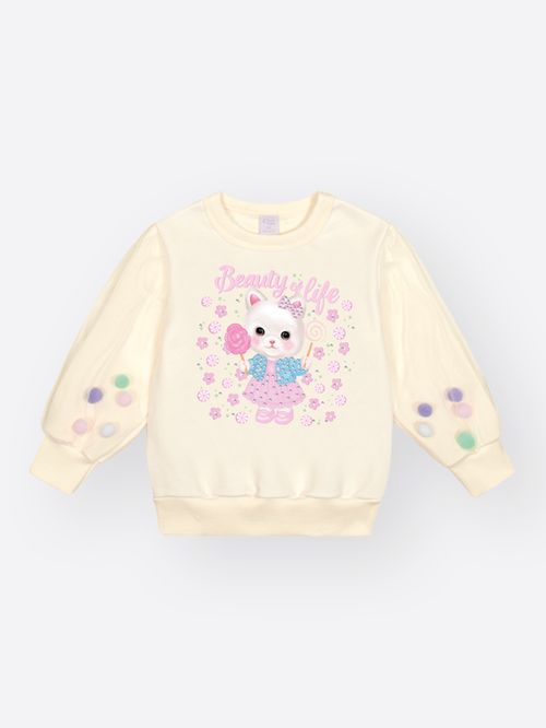 Blusão Felpado Bebê Menina Chose To Be Happy Mundo Cinti