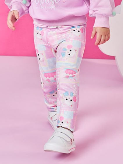 Legging Felpada Bebê Menina Mundo Cinti