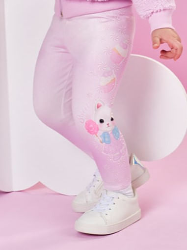 Legging Felpada Bebê Menina Sweet Cupcakes Mundo Cinti