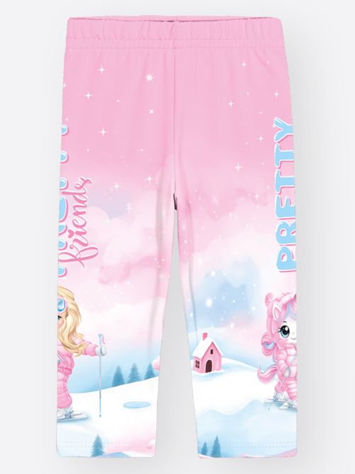 Legging Felpada Bebê Menina Pretty Friends Mundo Cinti