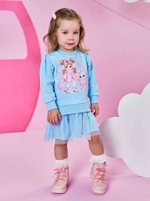 Vestido de Inverno Bebê Menina Friends Forever Mundo Cinti