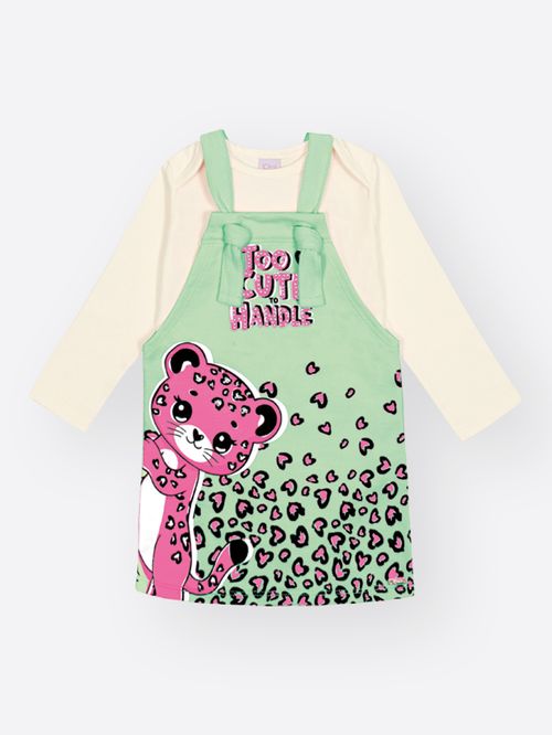 Conjunto Bebê Menina Onça Too Cute To Handle Mundo Cinti