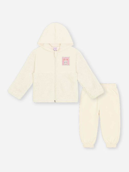 Conjunto Felpado Bebê Menina em Pelo Carneirinho Mundo Cinti