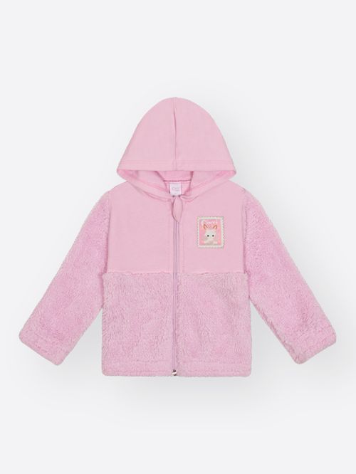 Conjunto Felpado Bebê Menina em Pelo Carneirinho Mundo Cinti