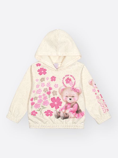 Conjunto Felpado Bebê Menina Ursa Cowgirl Club Mundo Cinti