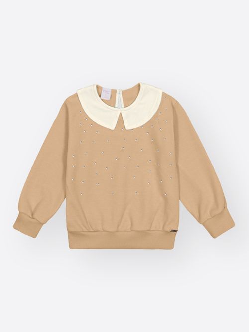 Conjunto em Moletinho Bebê Menina com Strass Mundo Cinti