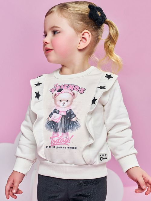 Conjunto Bebê Menina Ursa Estrela Fashion Mundo Cinti