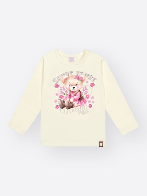 Conjunto Felpado Bebê Menina Ursa Cowgirl Vibes Mundo Cinti