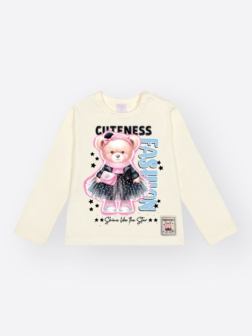 Conjunto Bebê Menina Ursa Cuteness Fashion Mundo Cinti