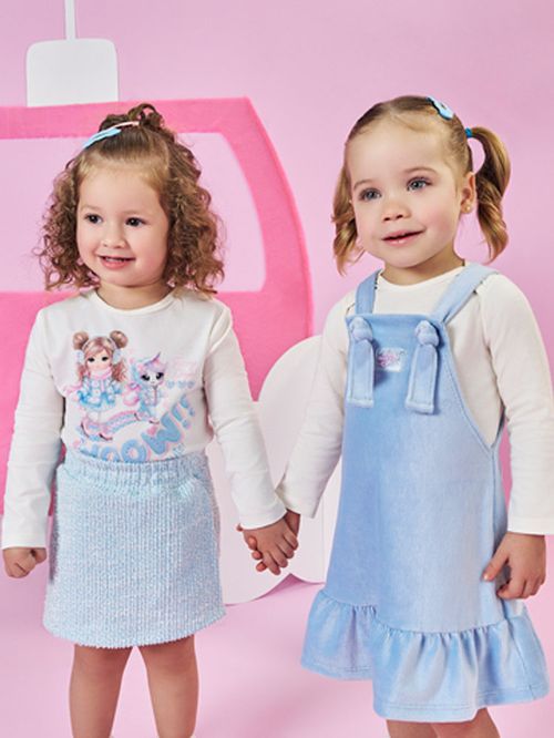 Conjunto Bebê Menina em Tweed Funny Days Mundo Cinti