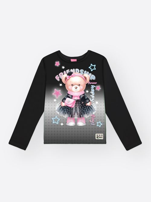 Blusão Menina em Térmica Ursa Mundo Cinti