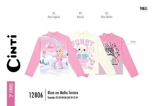 Blusa Menina em Malha Térmica WILD CHILD Mundo Cinti