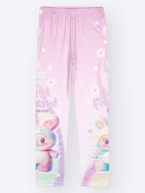 Legging Infantil Menina BEST FRIEND Lilás Mundo Cinti