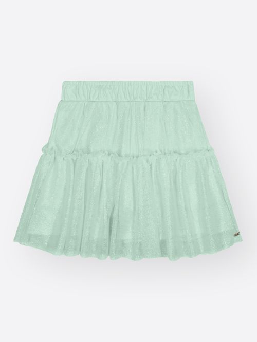 Saia-Short Infantil Menina em Tule Mundo Cinti